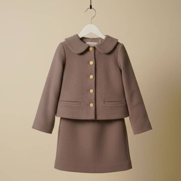 Lavender | Girl’s Winter Tweed Skirt
